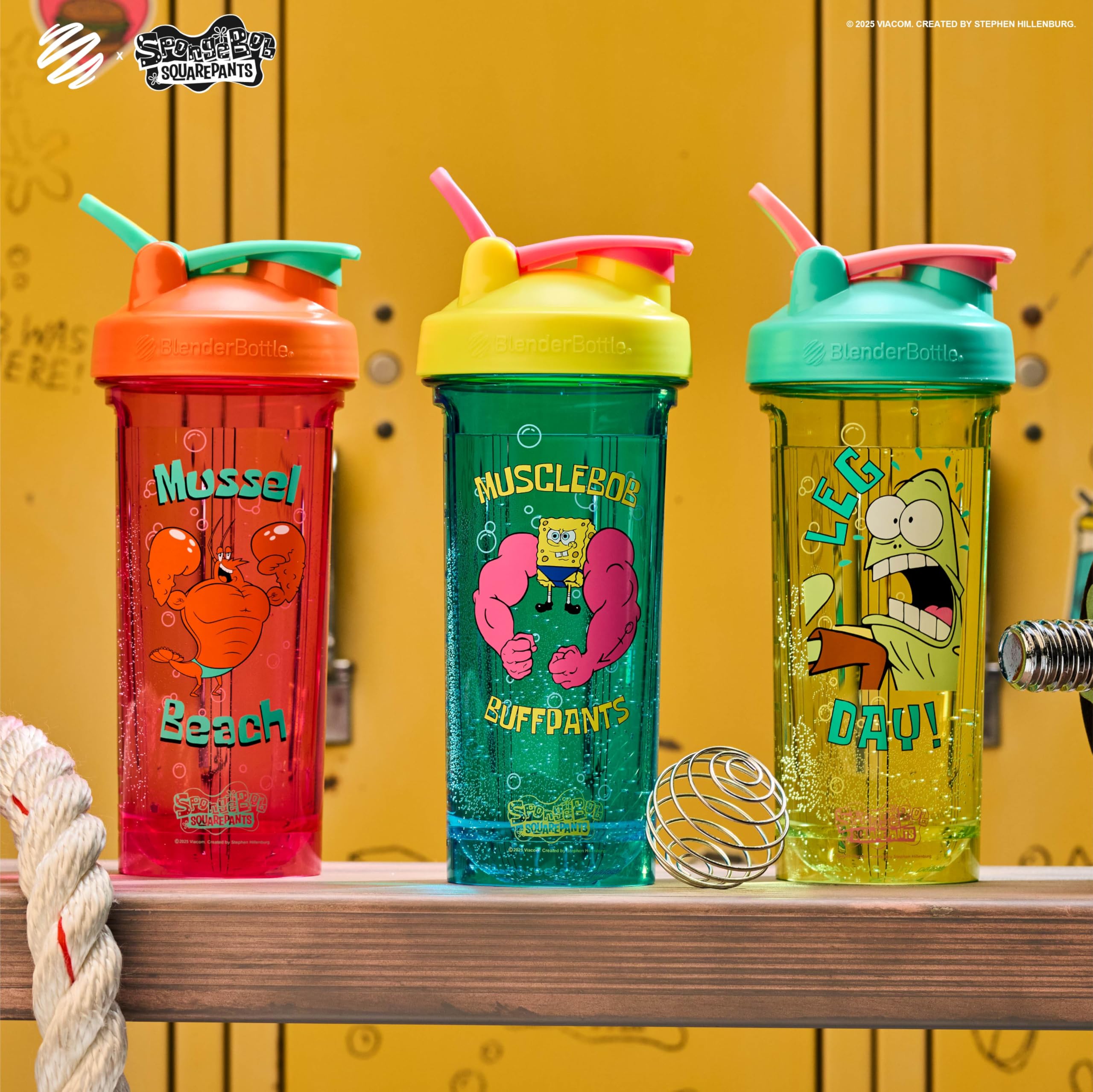 Amazon.com: BlenderBottle Spongebob Shaker Bottle Pro Series