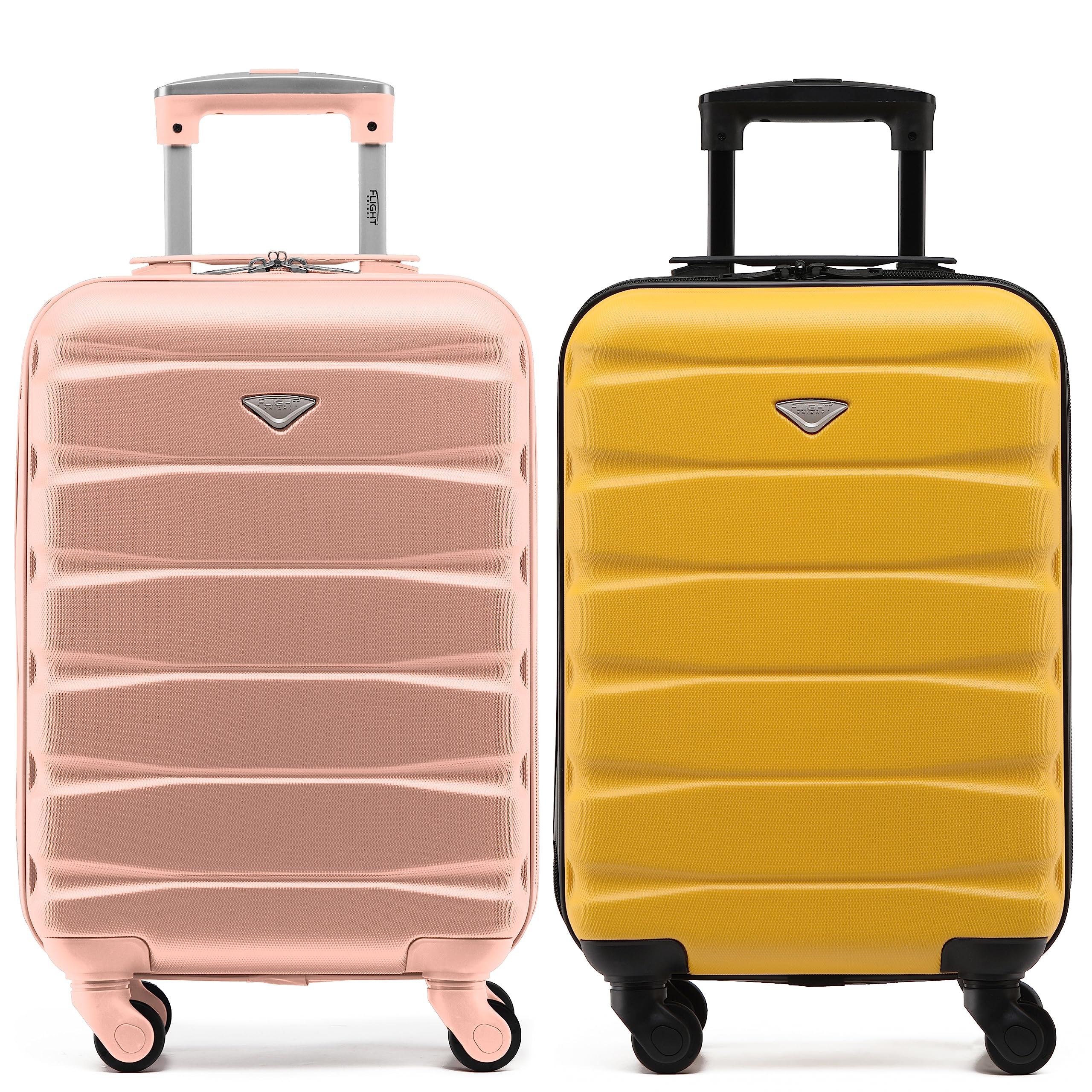 Flight Knight Suitcase Set of 2 Lightweight 4 Wheel ABS Hard Case Cabin Carry On Hand Luggage Approved for Over 100 Airlines Including easyJet, British Airways, Ryanair & Many More 55x35x20cm — view 113