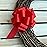Red Decorative Gift Pull Bows - 5 Wide, Set of 10, Christmas, Presents Wrapping Ribbons, Gift Basket Decor, Patriotic Birthday, Wreath, Fundraiser, Retail Display Packaging Wrap