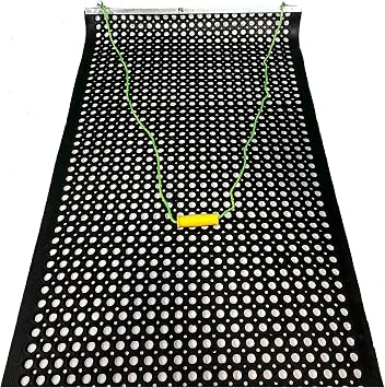 Trigon Sports Finisher Mat, Yard Drag Mat for ATV/UTV or Manual Pulling, Finishing Net Rubber Mesh Heavy Duty Mat for Surface Leveling