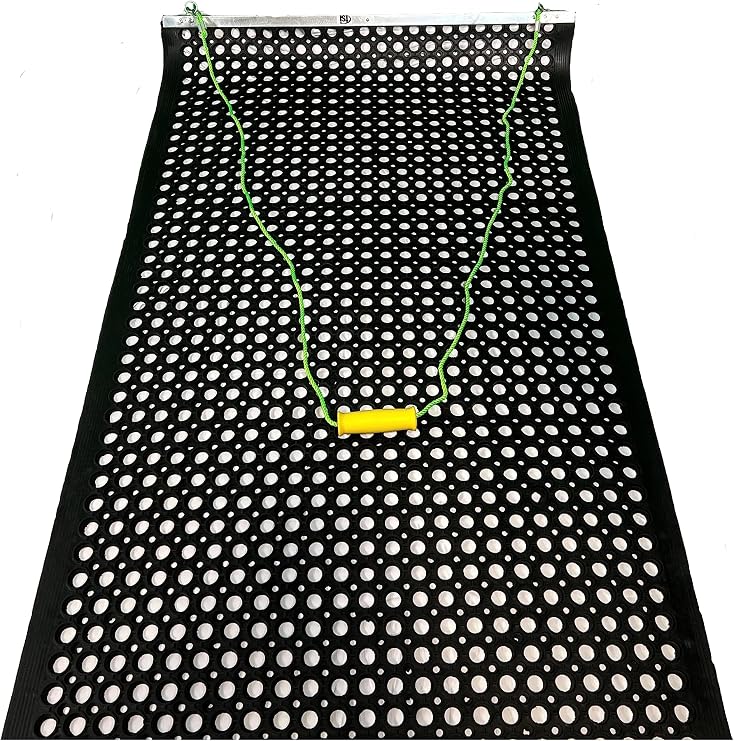 Trigon Sports Finisher Mat, Yard Drag Mat for ATV/UTV or Manual Pulling, Finishing Net Rubber Mesh Heavy Duty Mat for Surface Leveling