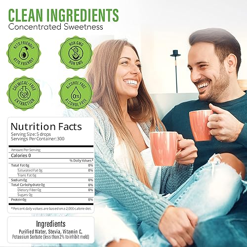 Miniatura 6 de Stevia Select Polvo de stevia orgánica - Edulcorante de stevia a base de plantas sin azúcar certificado USDA  Extracto de stevia puro sin OMG de