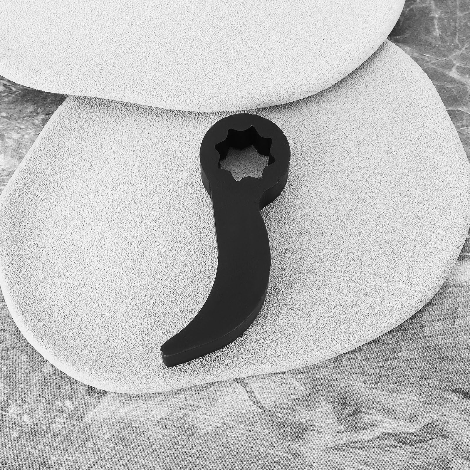 Adaptador de Cabeza de Palanca de 1/2" para Llave de Palanca de 75 Mm Herramienta de Palanca para Adaptarse A Barra Rompedora D de 1/2" O Trinquete de Reparación de Automóviles Color Negro