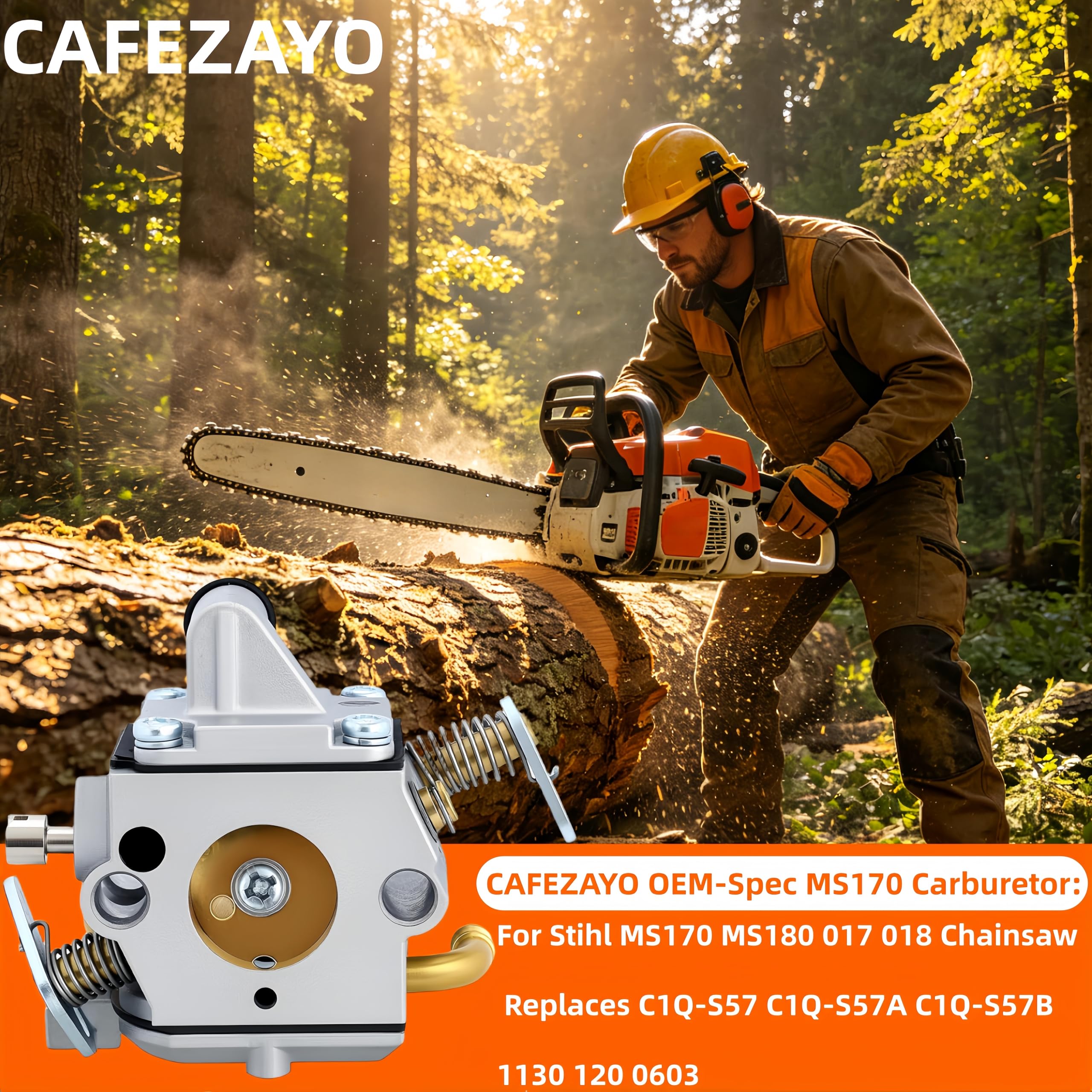 Amazon.com: CAFEZAYO OEM-Spec MS170 Carburetor Fits for Stihl