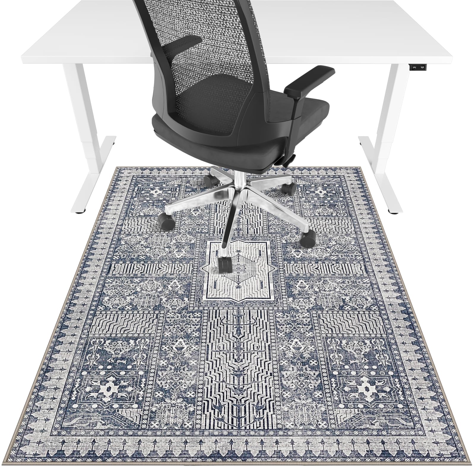 Office Chair Mat for Hardwood Floor & Tile Floor,36"X 48" Heavy Duty Desk Chair Mat for Hard Floors, Under Desk Rug for Rolling Computer Chair,Anti
