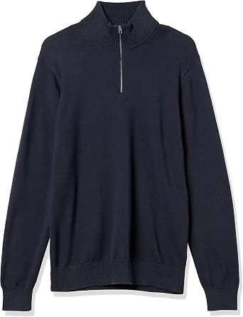 Amazon Essentials Men's 100% Cotton Quarter-Zip Jumper