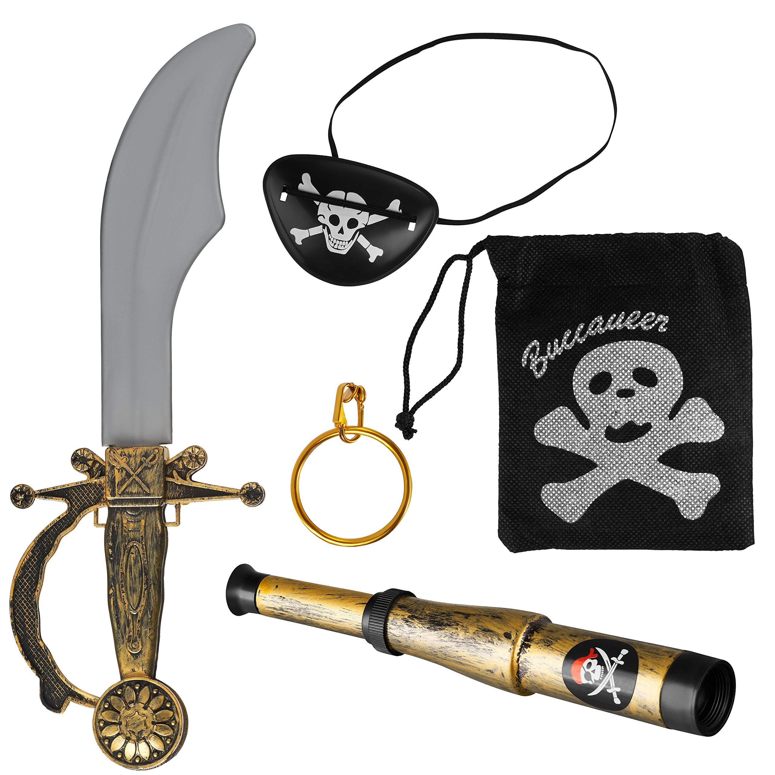 Épée de pirate sabre tête de mort ornée poignée fausse déguisement accessoire de déguisement d'halloween - France Épée de pirate sabre tête de mort ornée poignée fausse déguisement accessoire de déguisement d'halloween - France