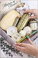 Vista 100 de Sincerely, Me Personalized Bridesmaid Proposal Gift Set with White and Rose Gold Gifts in Bridesmaid Box (PB1)