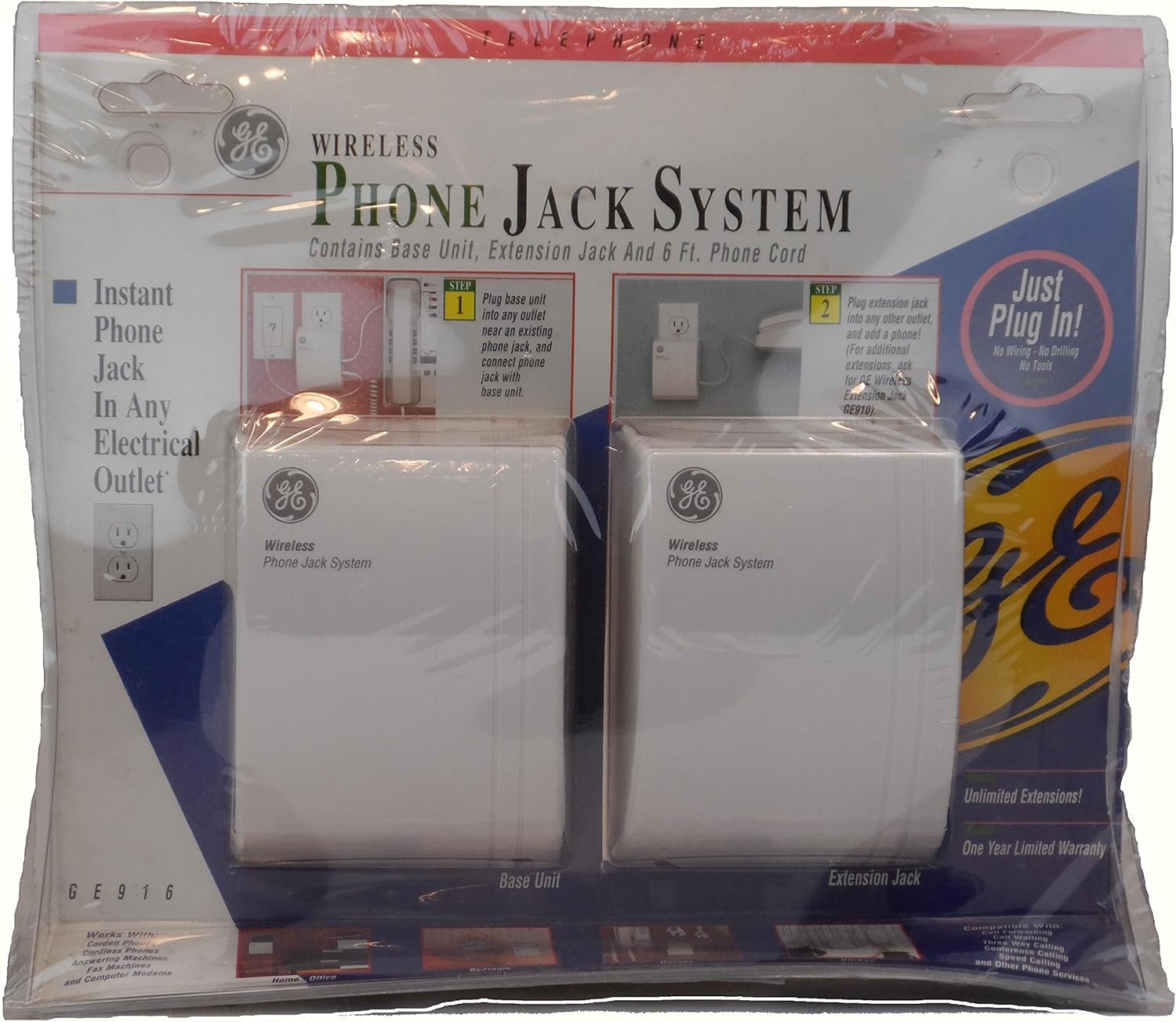 GE, Wireless Phone Jack System Electronics