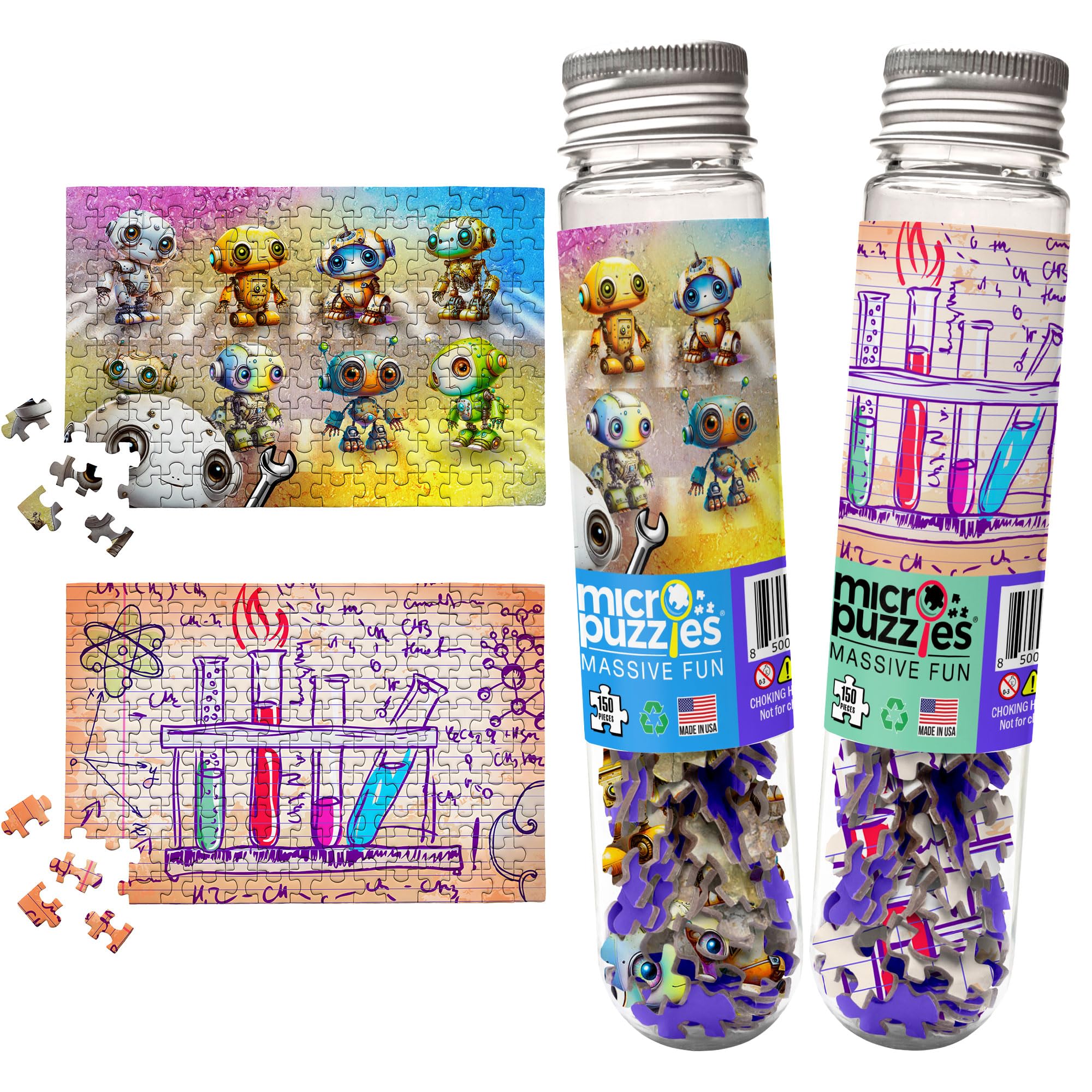 Amazon | MicroPuzzles 「Science」 2個パック - 大人用ミニパズル