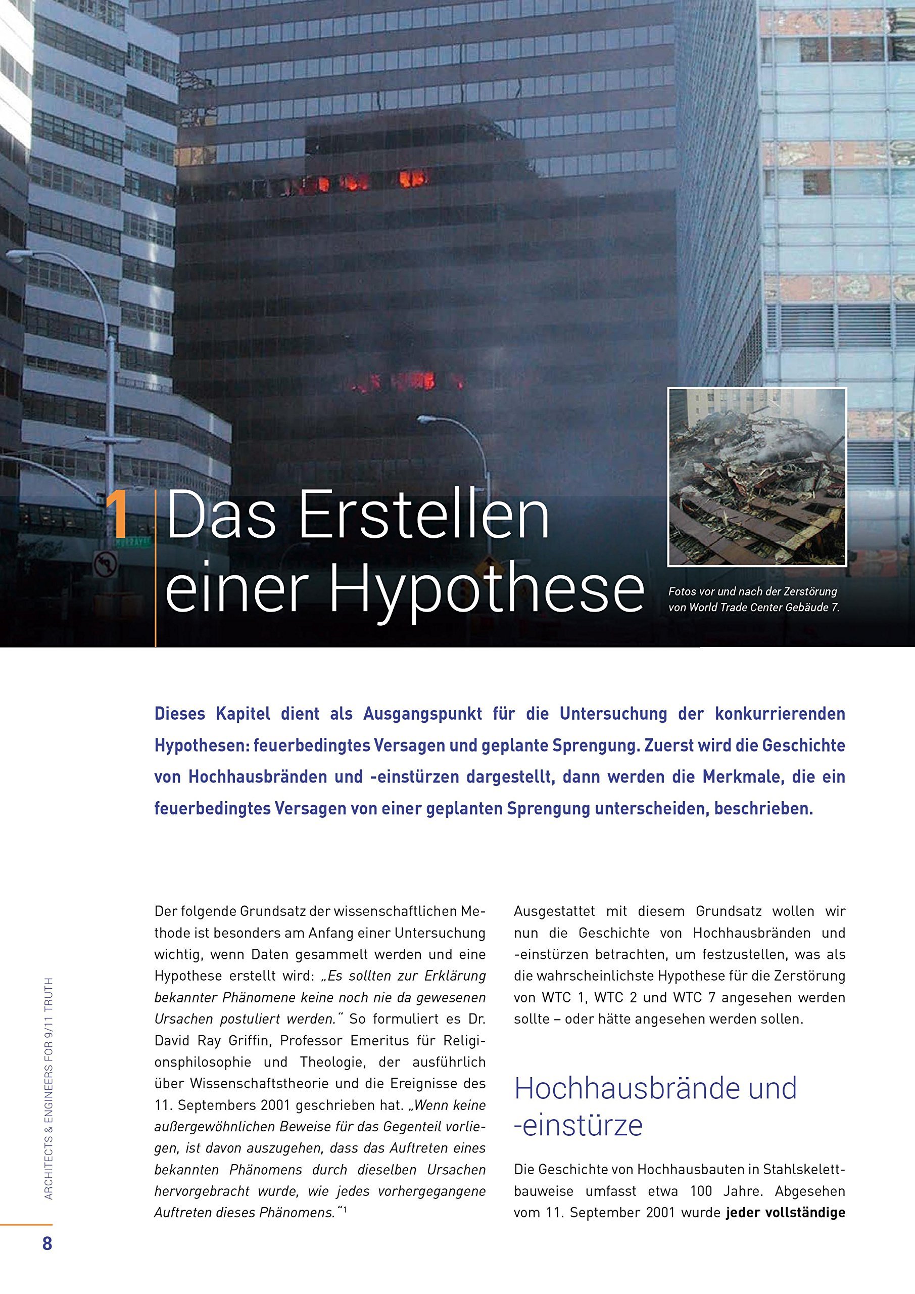 JENSEITS DER TÄUSCHUNG: Was die Wissenschaft über die Zerstörung der Gebäude 1, 2 und 7 des World Trade Centers zu sagen hat