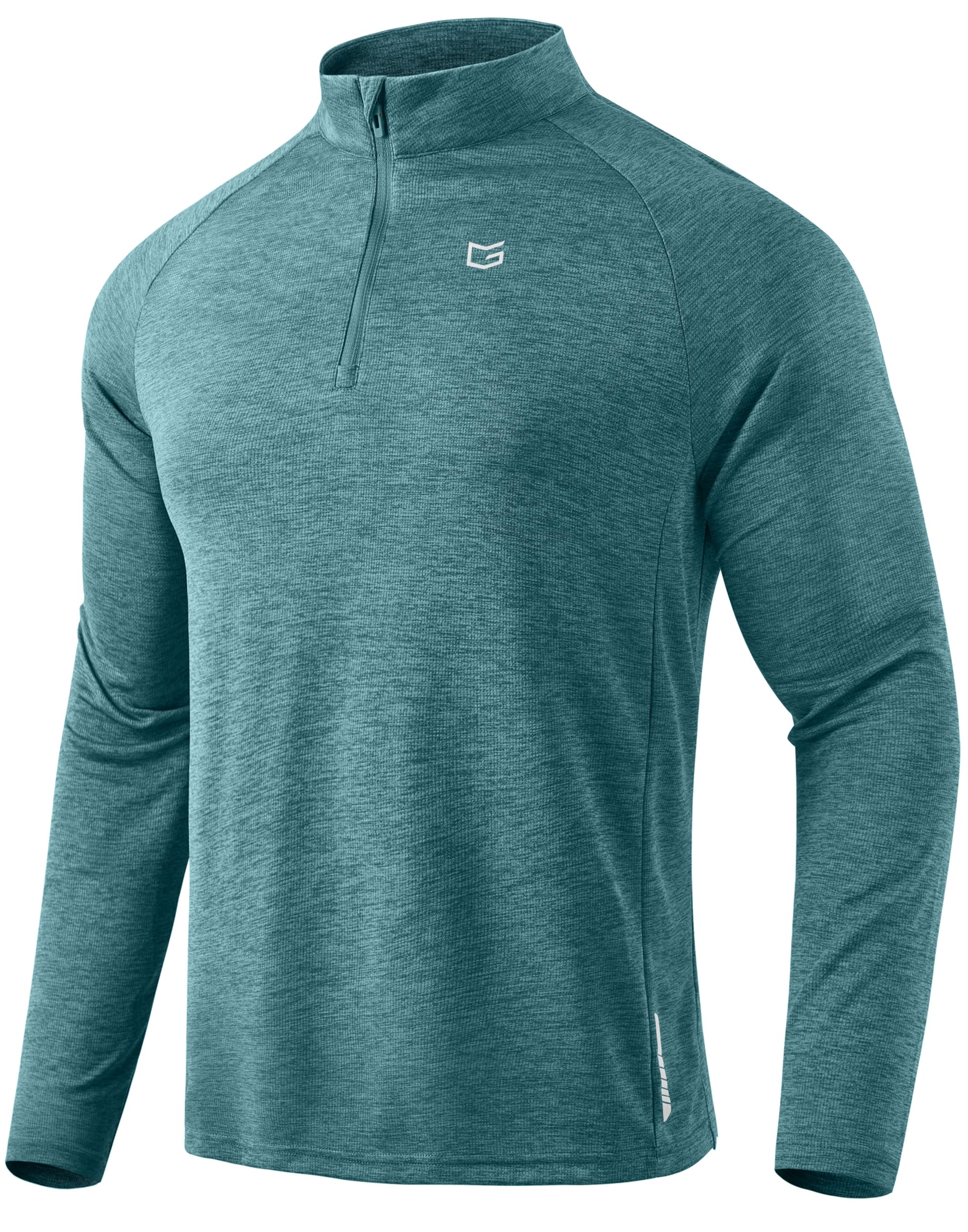 G Gradual Men's Running Shirts Long Sleeve Athletic Shirt Lightweight Quick Dry Quarter Zip Pullover for Men Workout Gym Golf