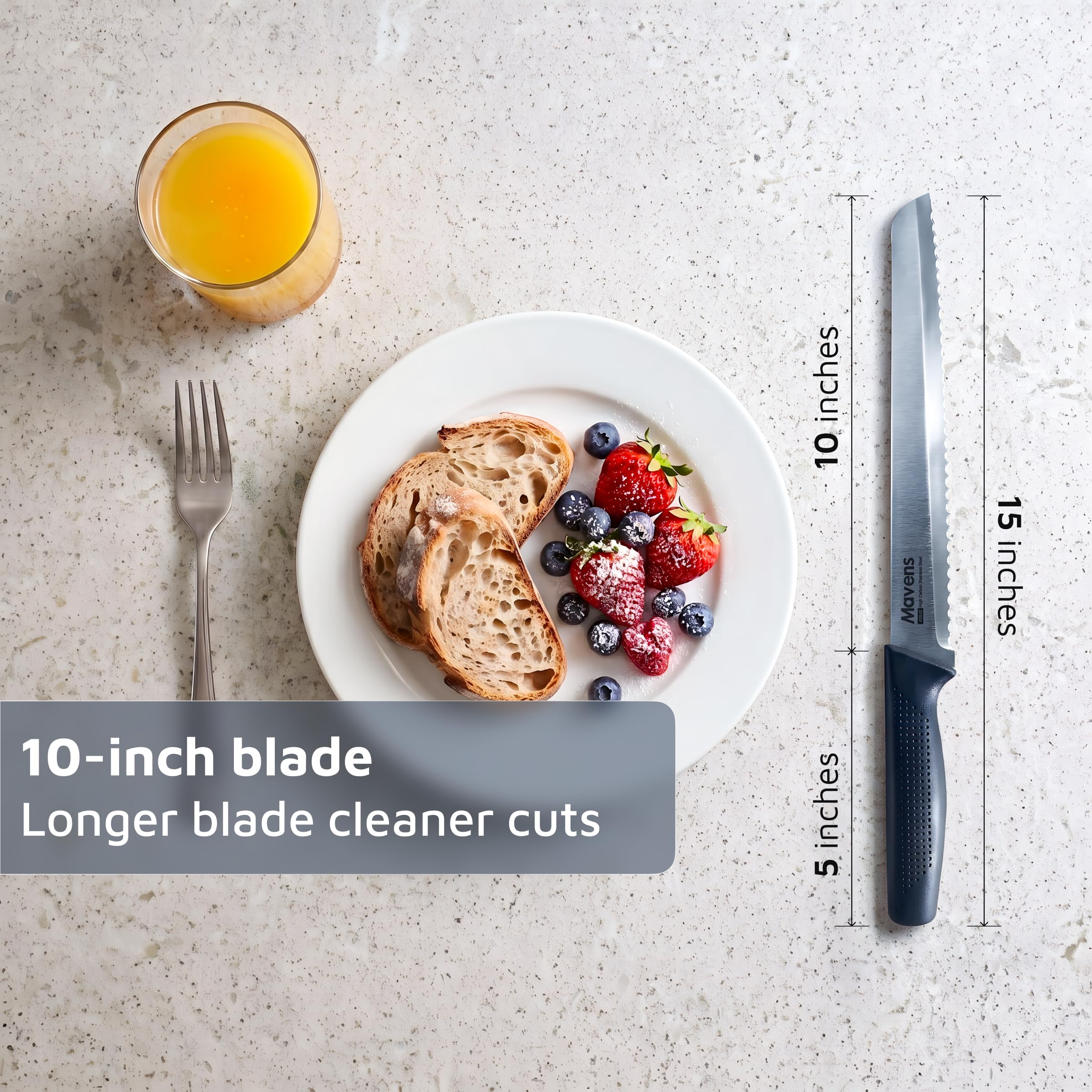 Mavens Bread Knife - Slice Like a Pro -2 Mavens Bread Knife - Slice Like a Pro -2