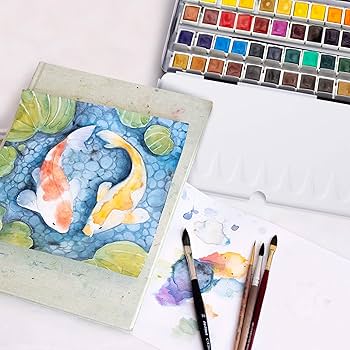 Amazon.co.jp: Sennelier セヌリエ 透明水彩絵具 HP48色セット