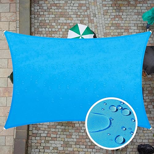 ColourTree TAPS9.5 - Toldo cuadrado impermeable, parasol de tela con 95% de bloqueo de rayos UV y resistente al agua, para patio, jardín o cochera