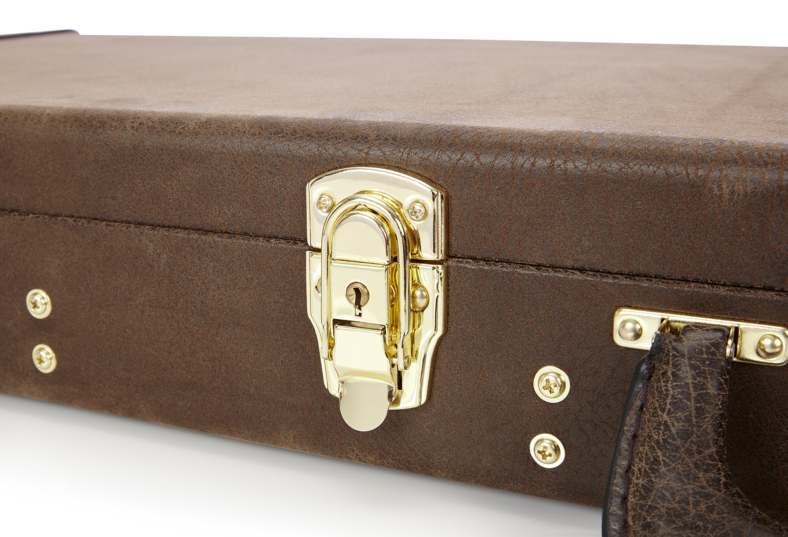 Gator Cases Deluxe walizka na gitarę standardową elektryczną w stylu vintage, brązowa (GW-ELECT-VIN)