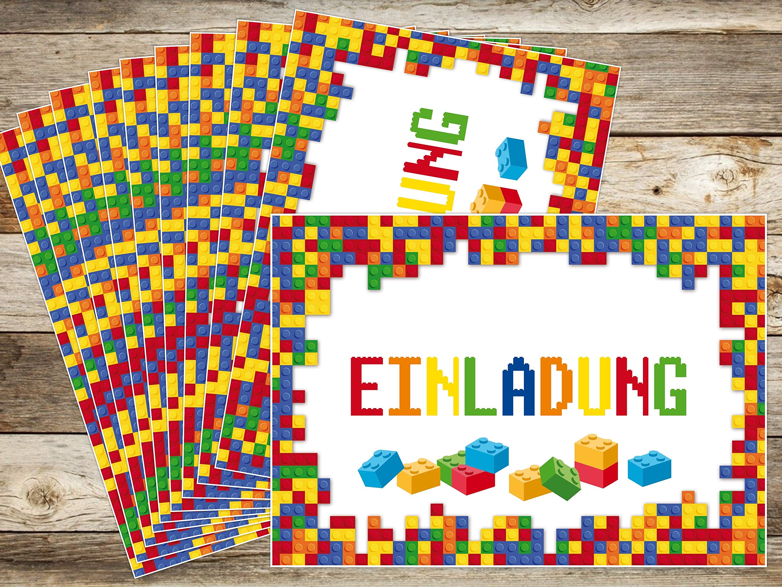 Edition Colibri Geburtstagseinladungen – 10 Stück, Motiv „FACCINE / Smileys In Diskothek“, DIN A6, 300 G/m²