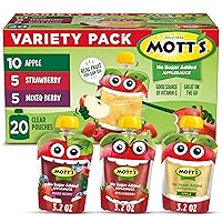Vista 15 de Mott's Paquete Variado de Puré de Manzana Sin Azúcar Añadido, 4 Sabores – Manzana, Fresa, Canela y Arándano, Hecho de Fruta Real, Sin Sabores