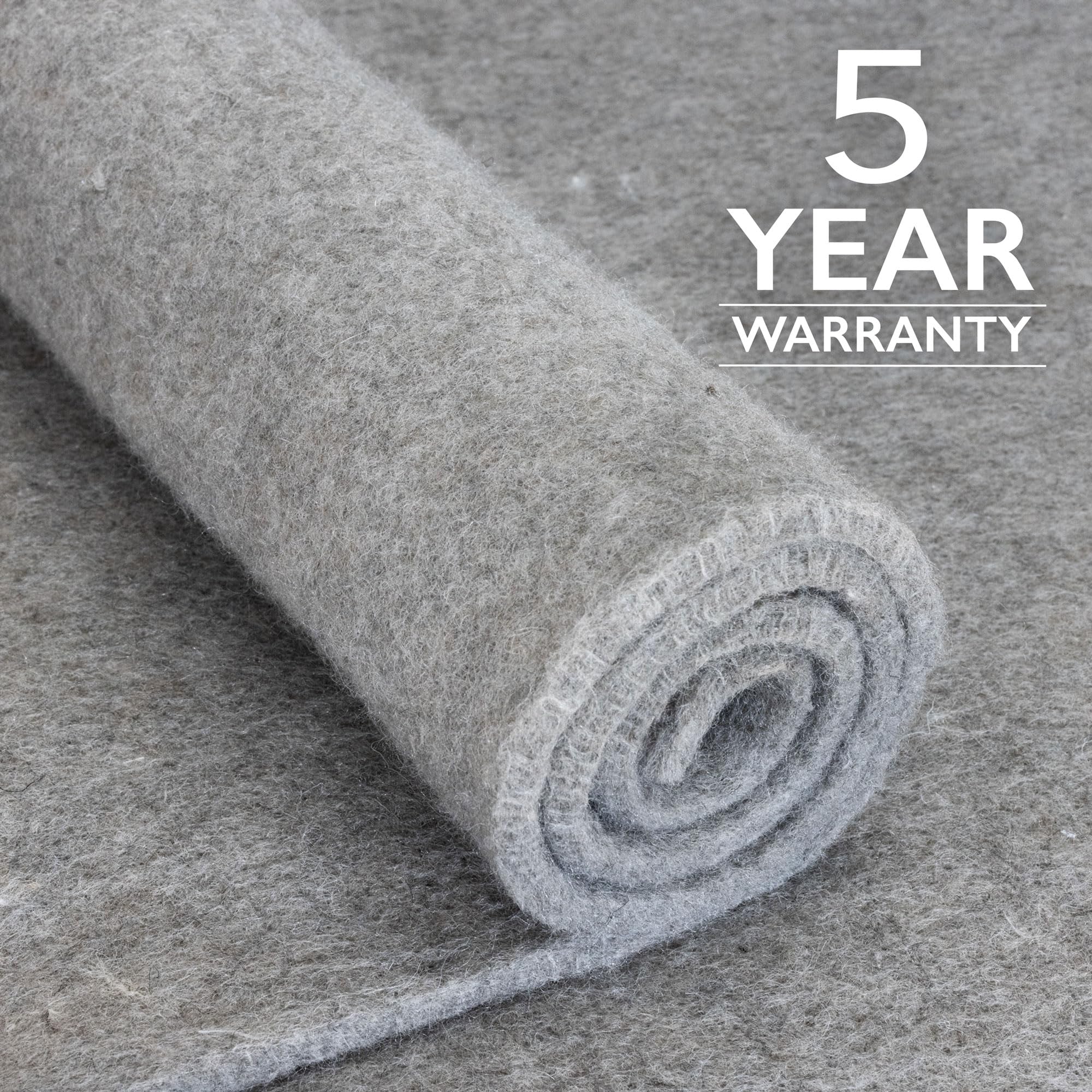 Eco Plush 1/5,1 cm Felt rug Pad by rug Pad USA, Varies, 6'x9'