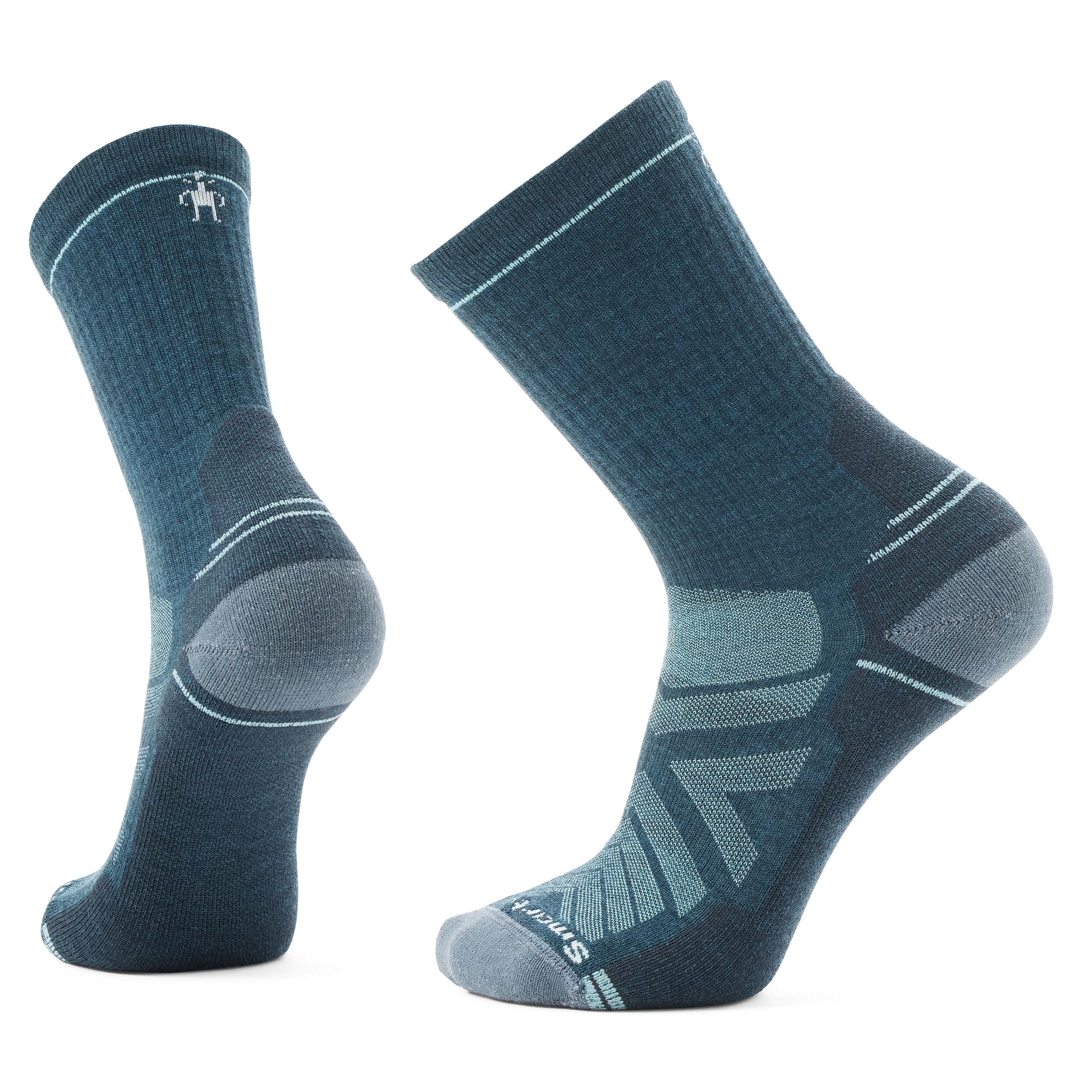 Smartwool Mens Hike Light Cushion Crew Socks, TWILIGHT BLUE-PEWTER BLUE, M UK