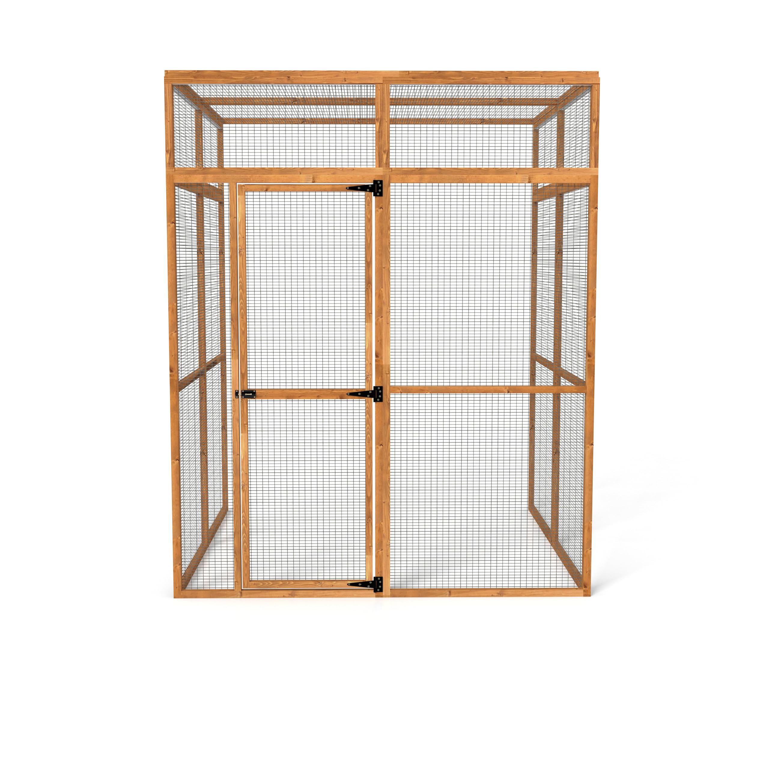 The Hutch Company 3 Sided Wingham Catio & Playpen – Outdoor Cat Enclosures, Shelves, Ramps & Accessories | Safe Outdoor Play for Cats 12 Different Sizes to suit all Homes (9ft│6ft│7.2ft) — view 9