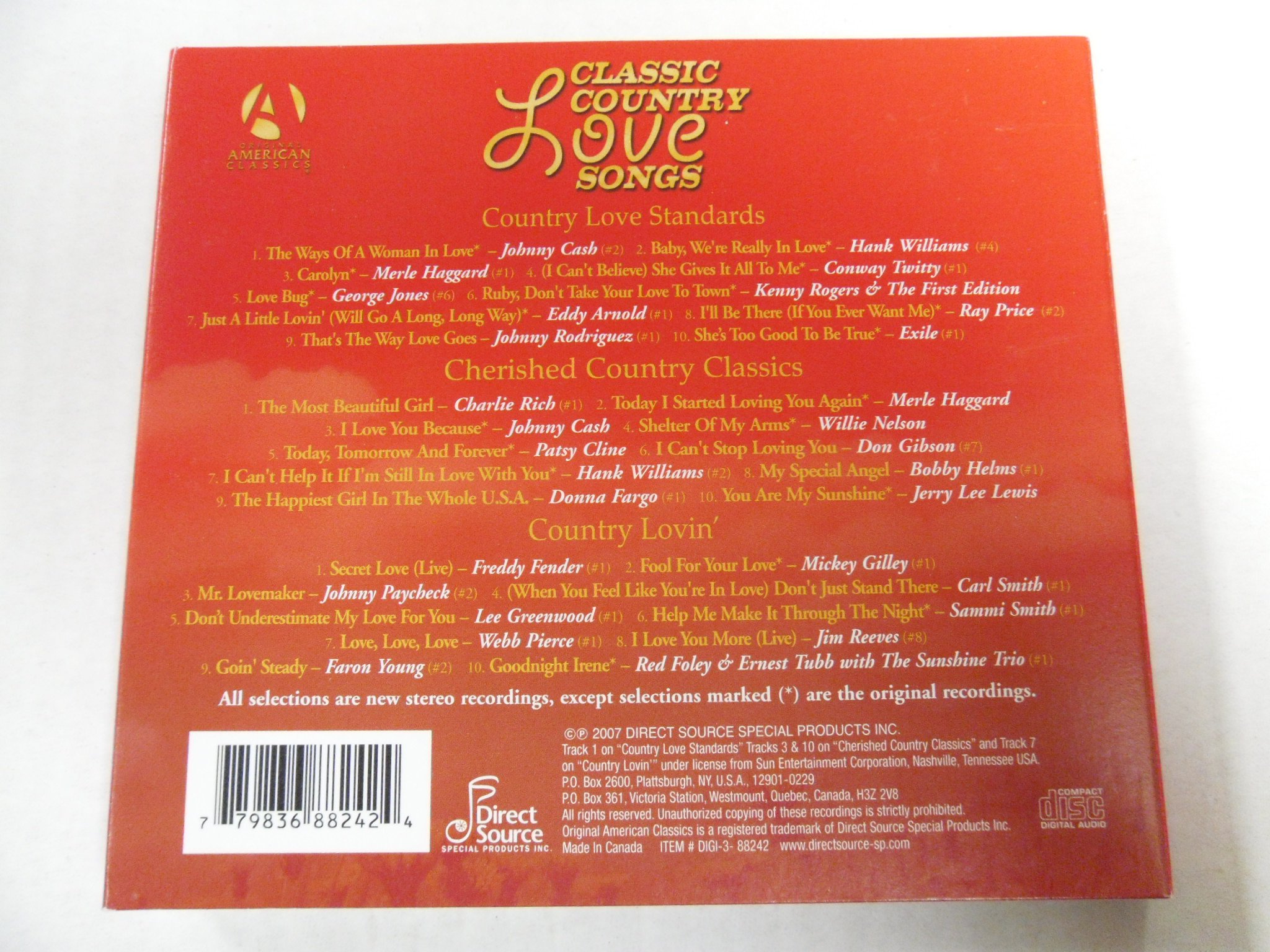 Classic Country Love Songs