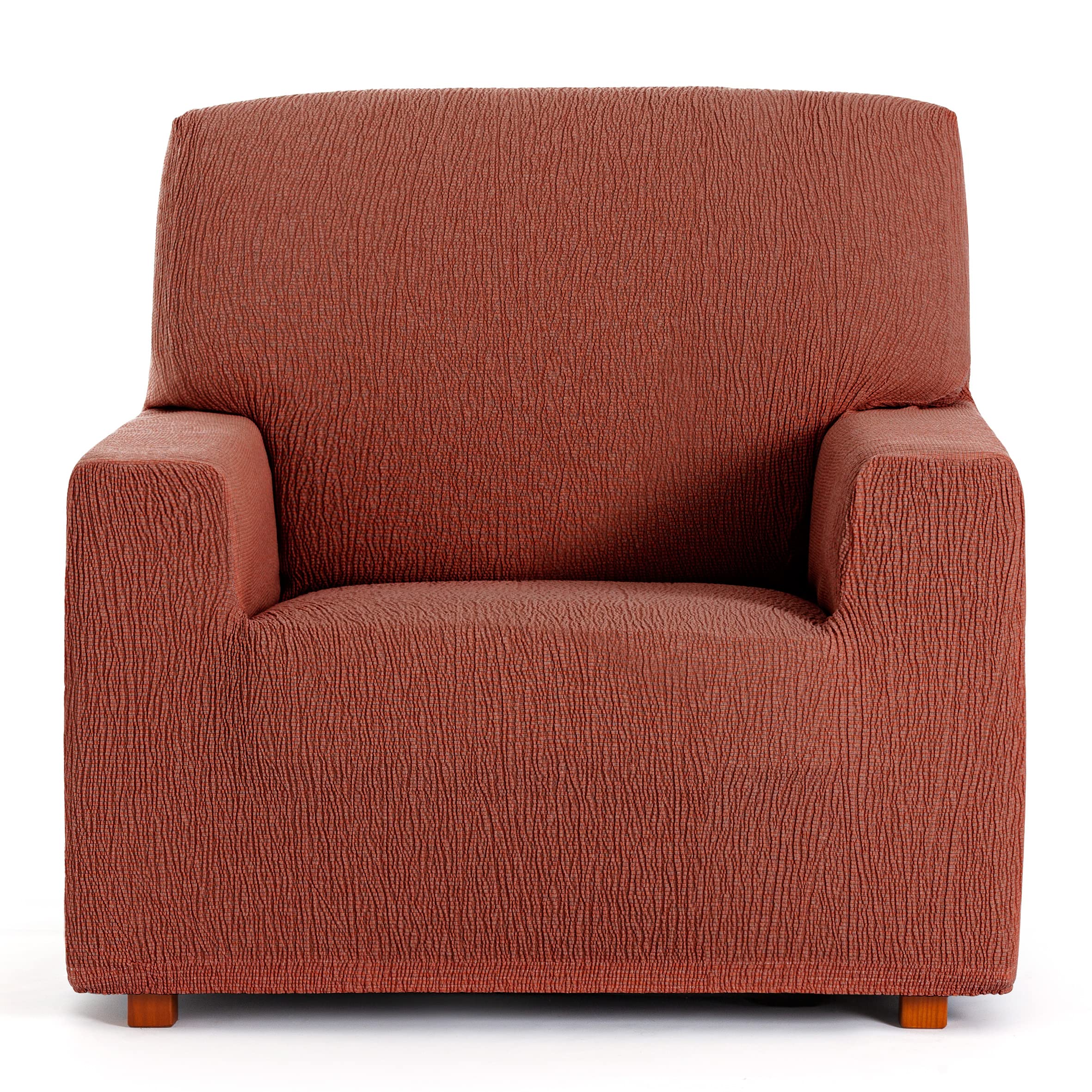 Eysa Llion Sofa Cover, Lycra, Orange 9, 1 Seater