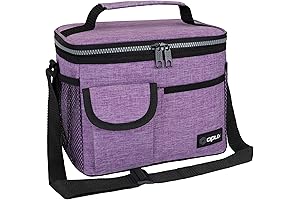OPUX Insulated Lunch Bag for Men Women | Leakproof Heather Purple Kids Lunch Box