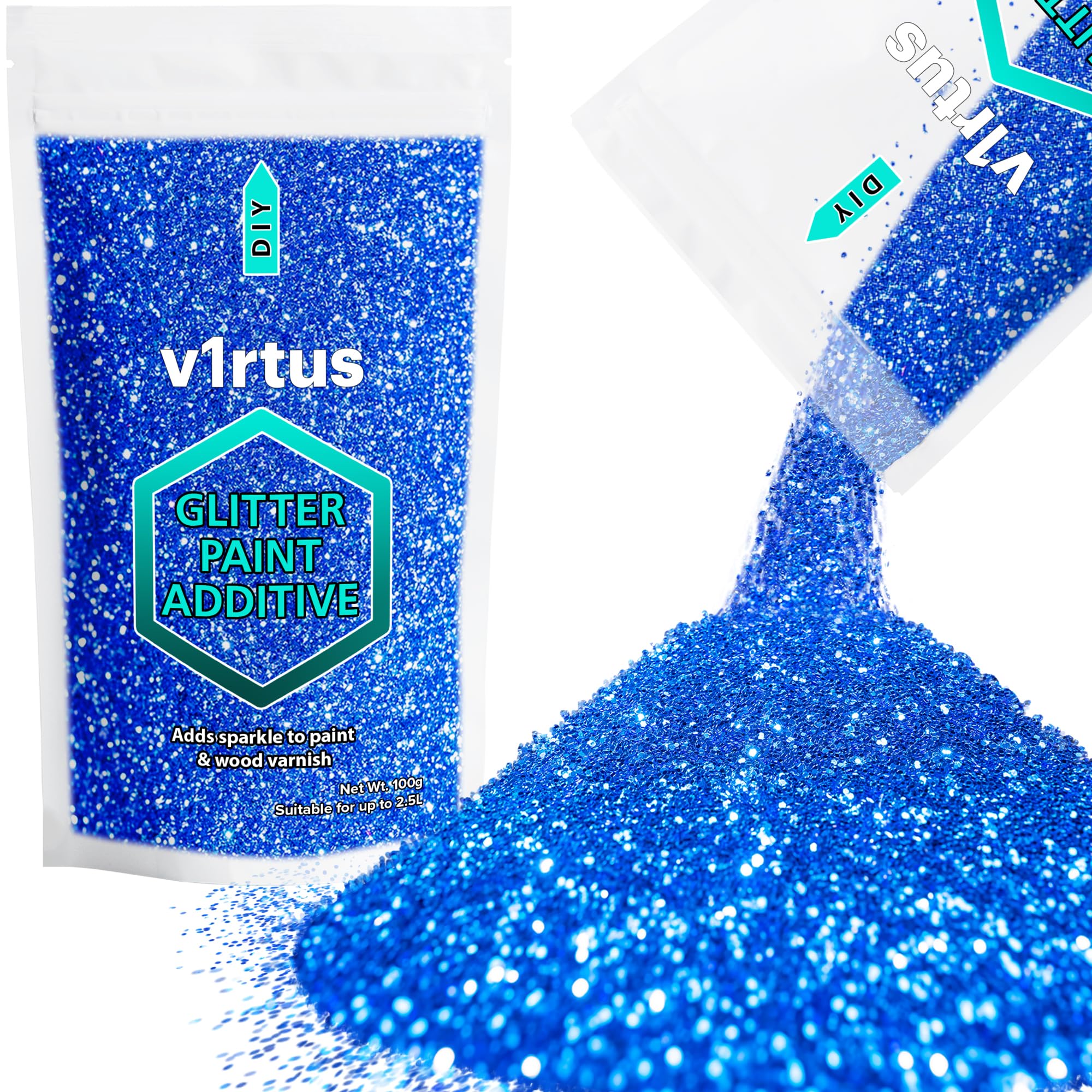 Amazon.com: V1RTUS Sapphire Blue Glitter Paint Crystal