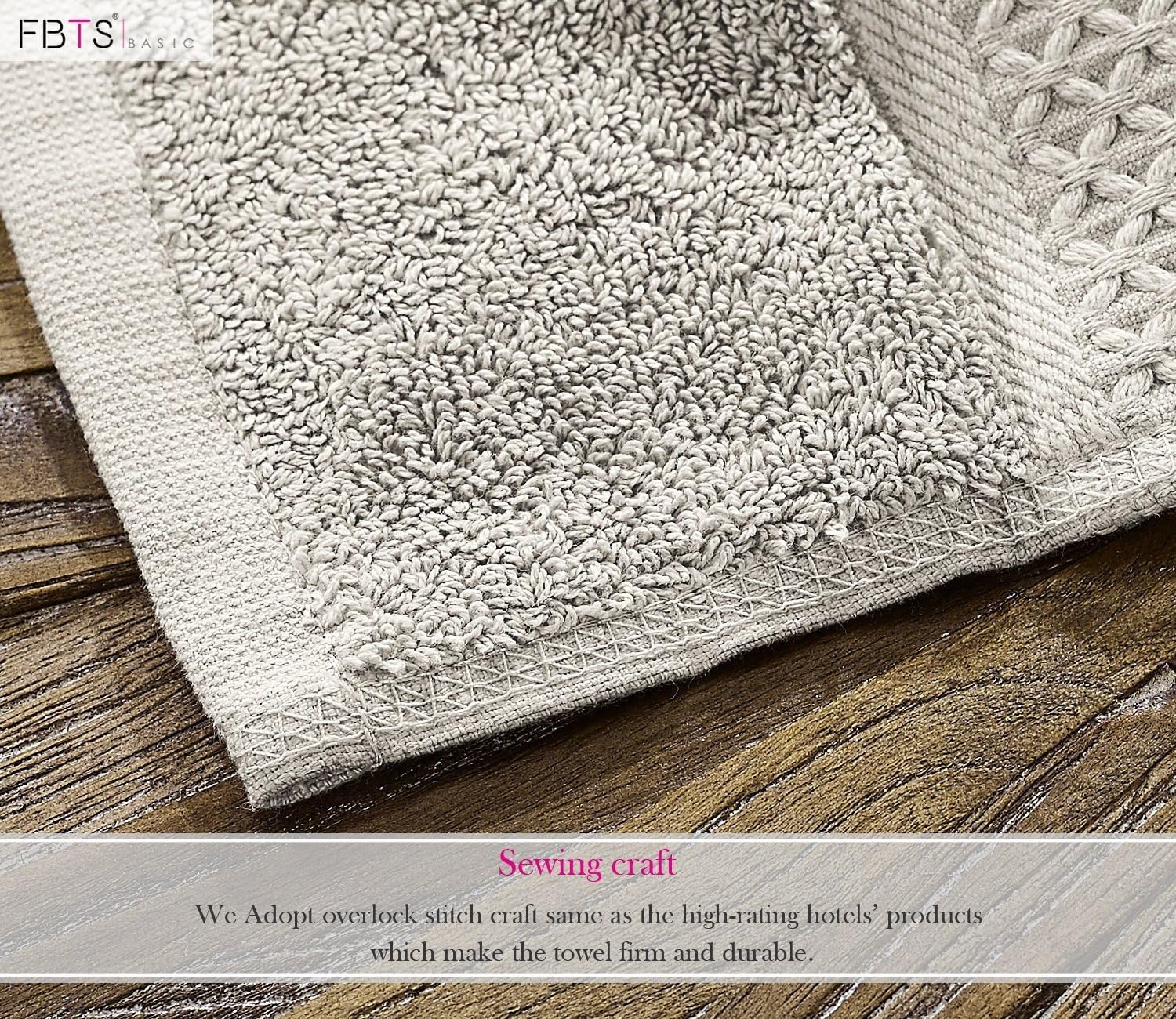 Cotton Hand Towels Bulk of 4-Pack, 16x31 Inches Luxury Spa Towel Set Maximum Softness and Absorbency, Easy Care, Professional Grade Face Towel for Home Hotel Bathing, Gray