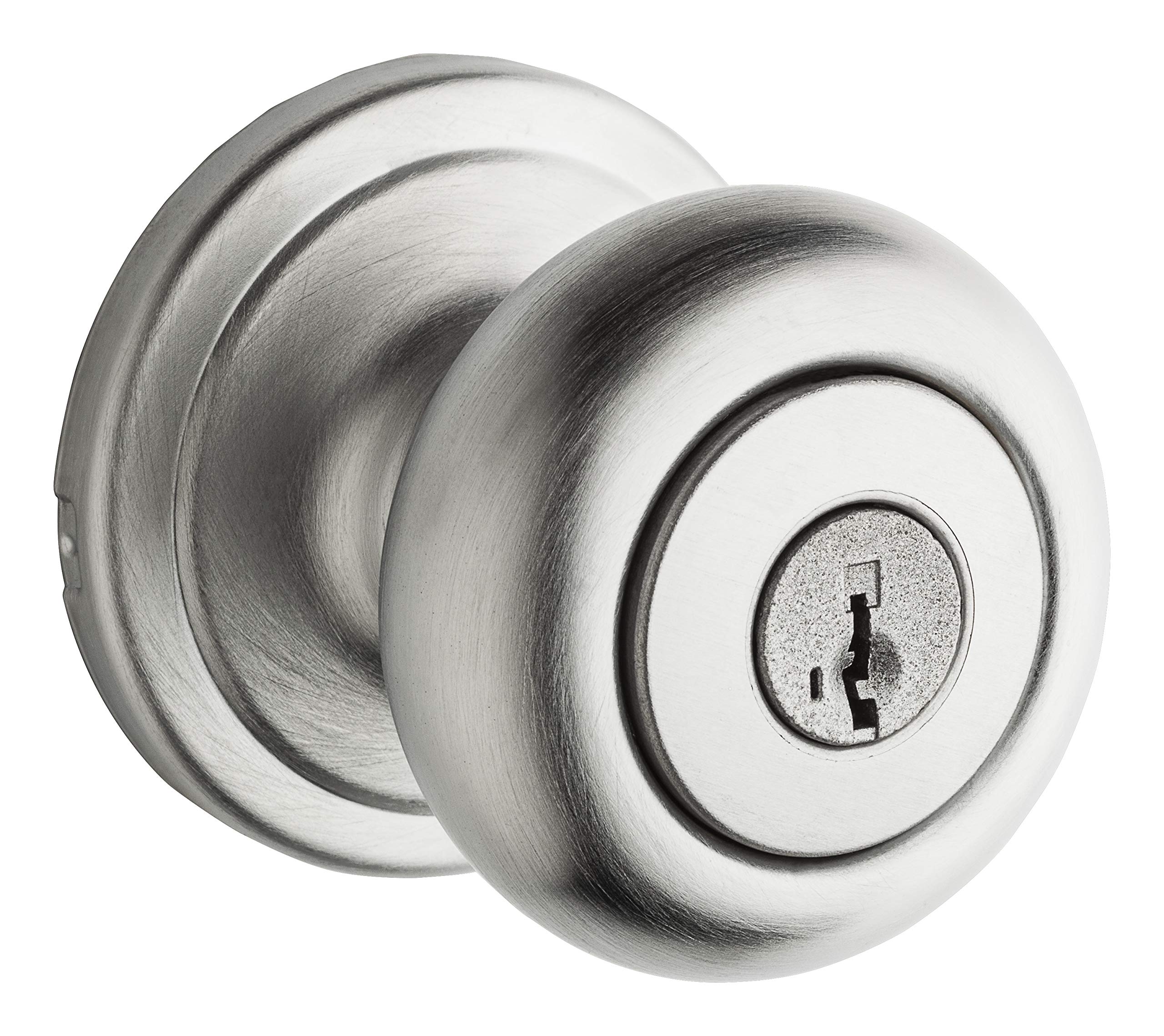 Bouton de porte Kwikset 97402-878 en chrome pour rénover votre bureau