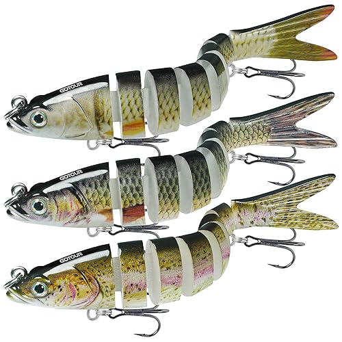 GOTOUR Fishing Lures for Freshwater or Saltwater, Easy to Use