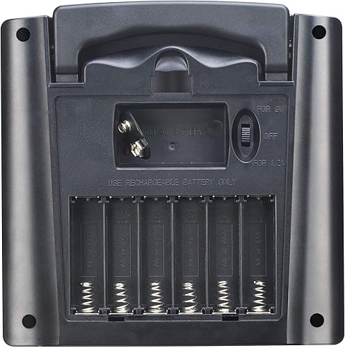 Sunway Solar Cargador de batería AA AAA para baterías recargables 1.2V NiMH NiCD con panel solar incorporado de 2 vatios cargador portátil para 1.2