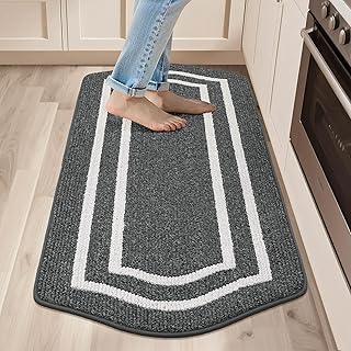 COSY HOMEER Long Kitchen Floor Mats for in Front of Sink Super Absorbent...