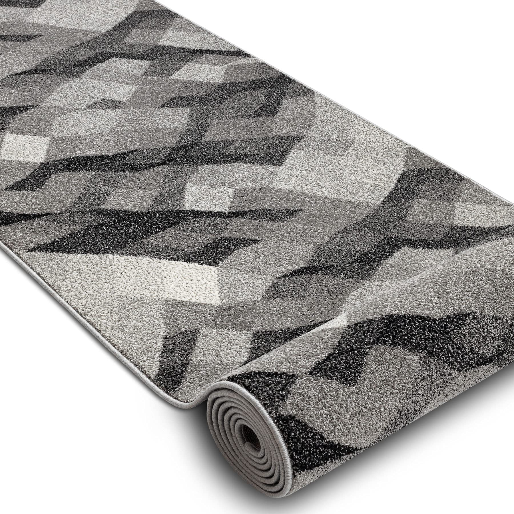 rugsx Läufer Silver PALANGA für Flur, Küche, grau 90x210 cm