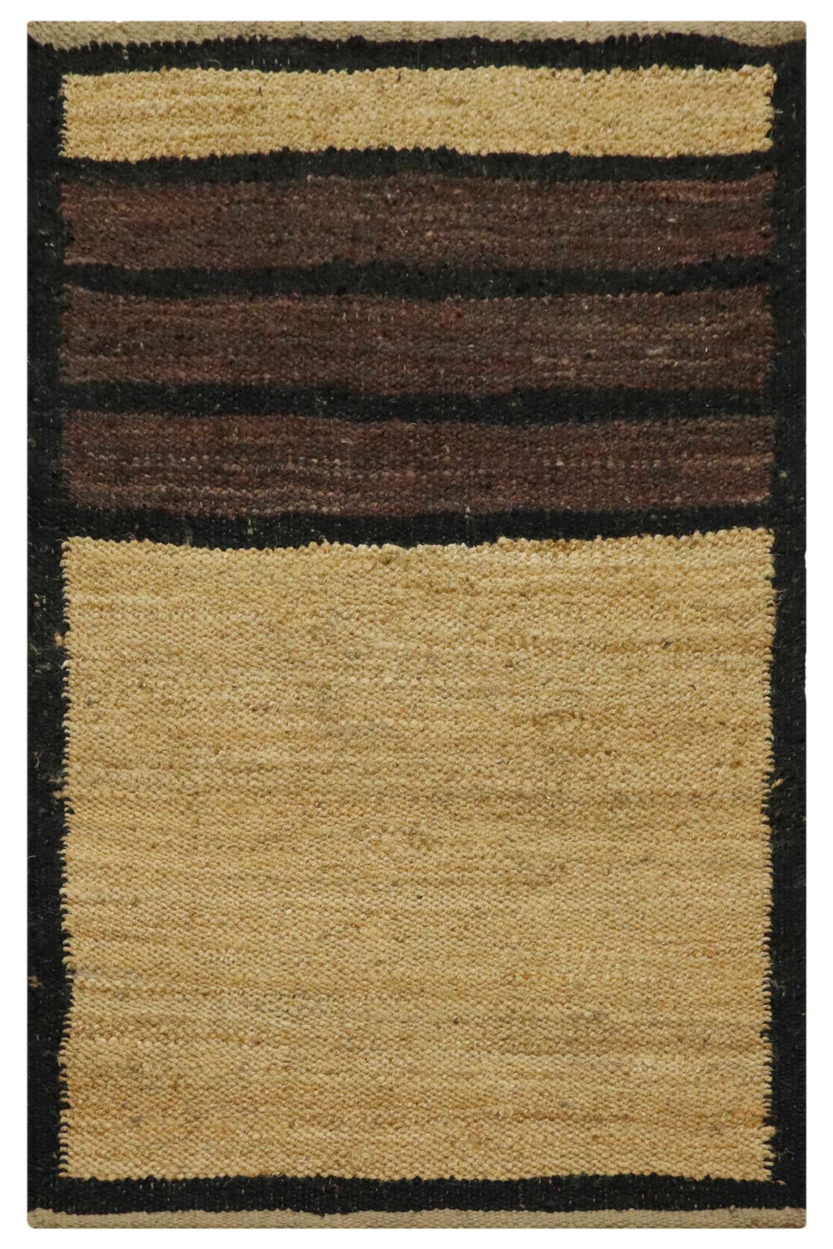 Tapis kilim bohème fait main au motif géométrique pour une ambiance cosy
