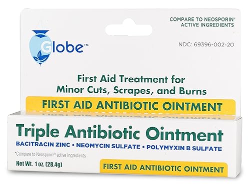 Miniatura 6 de Globe Paquete de 12 pomadas antibióticas triples de primeros auxilios, 1 oz, ungüento antibiótico de primeros auxilios, protección contra