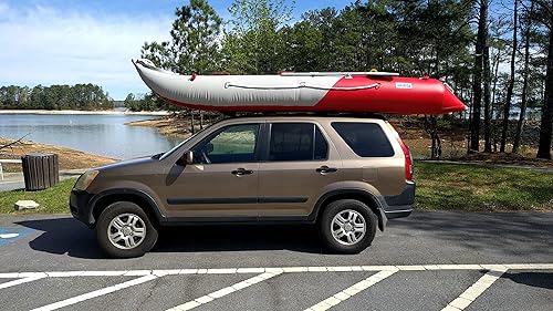 Miniatura 6 de Bris kayak inflable de 14.1 pulgadas, pontón blando de pesca con superficie y cubierta de aire