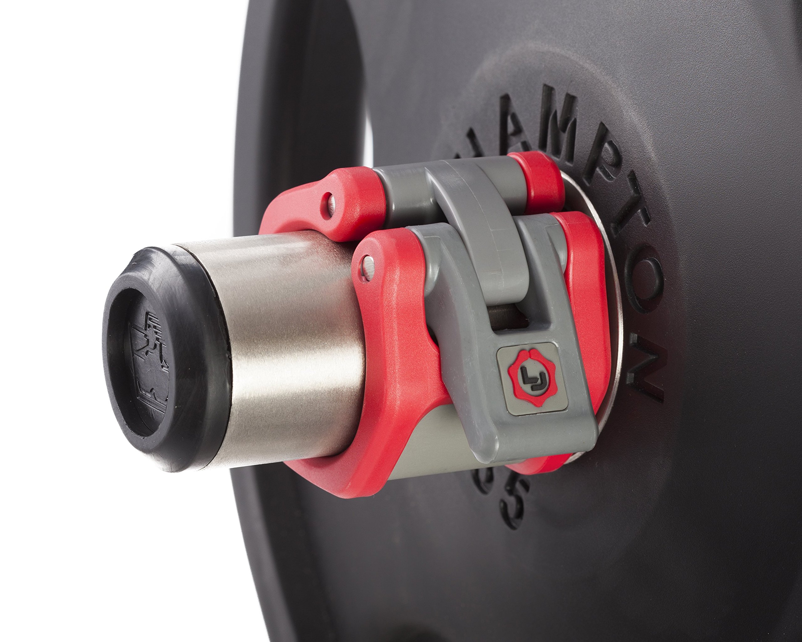 Lock-Jaw Barbell Collars HEX 50mm / 2" Olympic (Red)