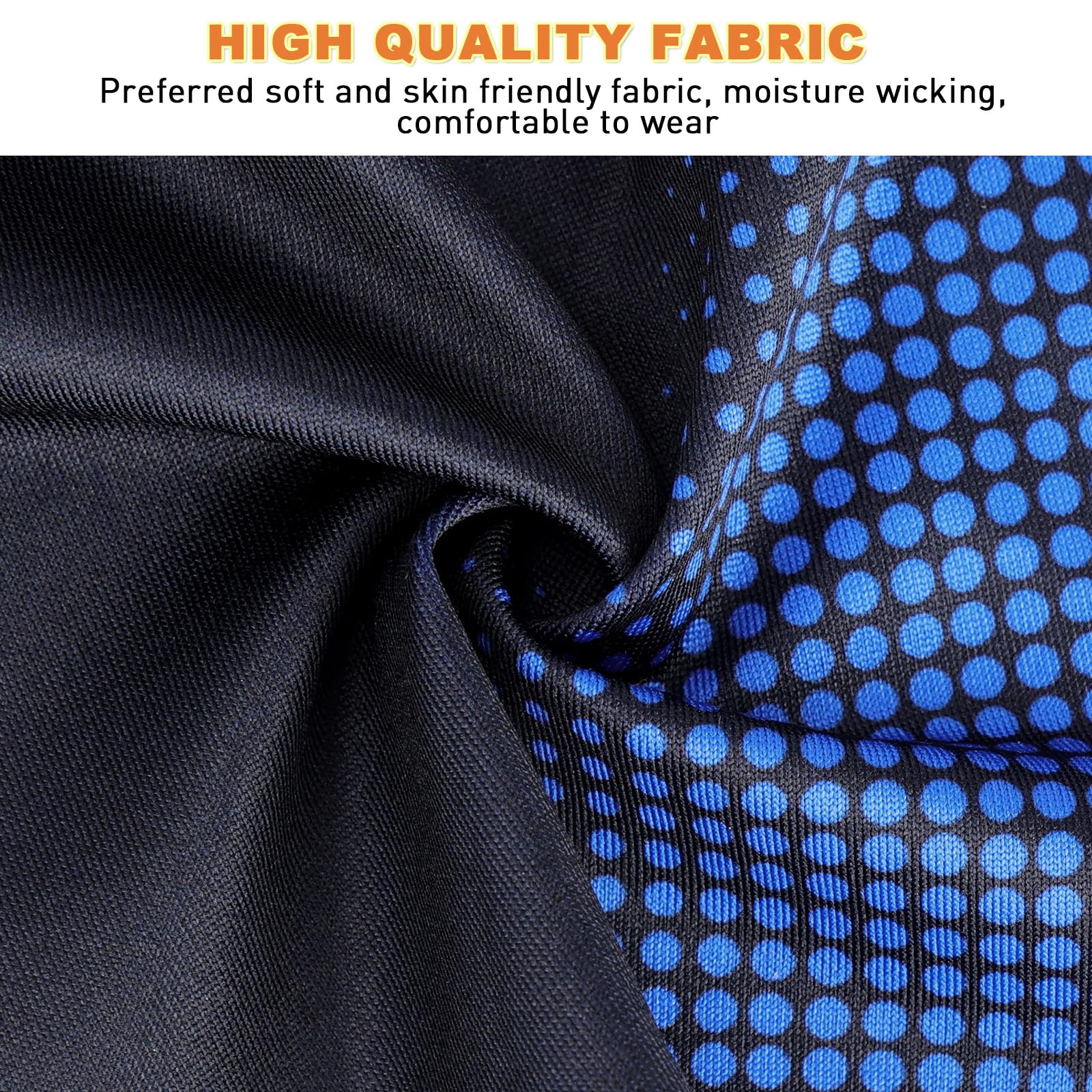 YANIKY Bandanas Skull Caps for Men, Women Skull Cap Helmet Liner, Summer Cycling Hat, Durags for Men, Motorcycle Bandana Sweat Wicking Dew Rags for Sport Travel Running Fitness (Blue)