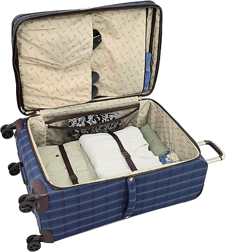 Vista 5 de LONDON FOG Brentwood II - Spinner expandible de 20 pulgadas Azul London Fog Brentwood Ii - Maleta de mano extensible de 20 pulgadas