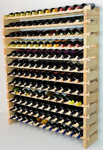 Miniatura 2 de Estantería modular para vino Beachwood 48-144 capacidad para 12 botellas a través de hasta 12 filas modelo más nuevo y mejorado