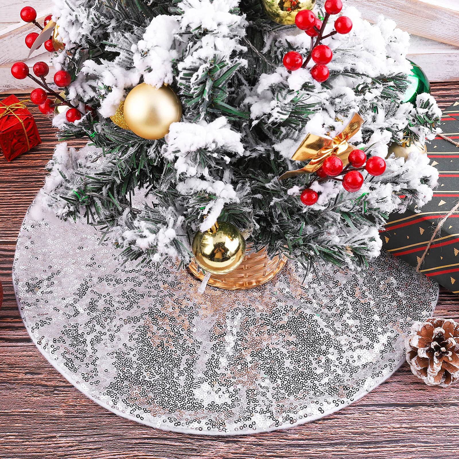 small christmas tree skirts amazon