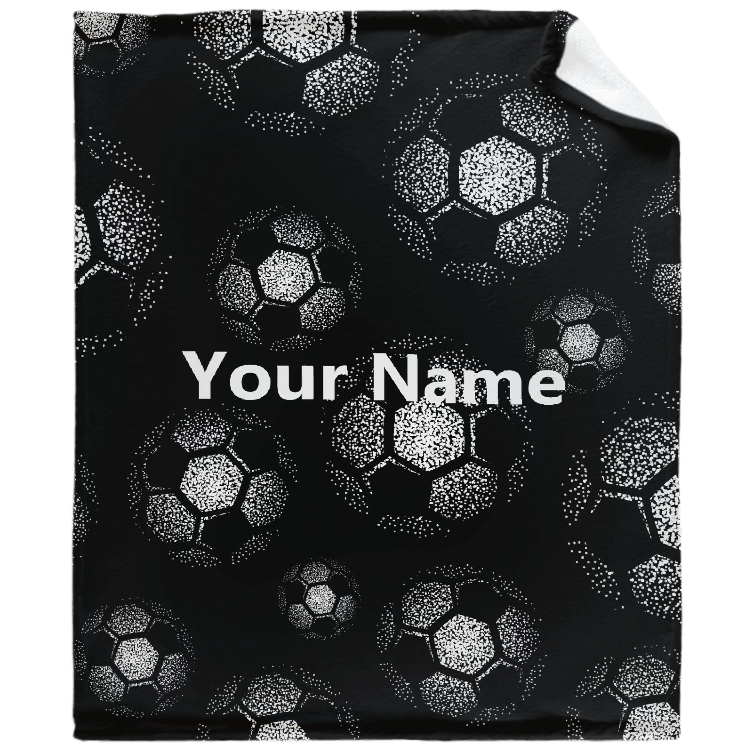 Custom Football Blanket,Personalized Football Gifts for Boys Girls, Ultra Soft Customized Throw Bed Quilt Decor Couch Sofa Bedroom, 40"x50" for Kids