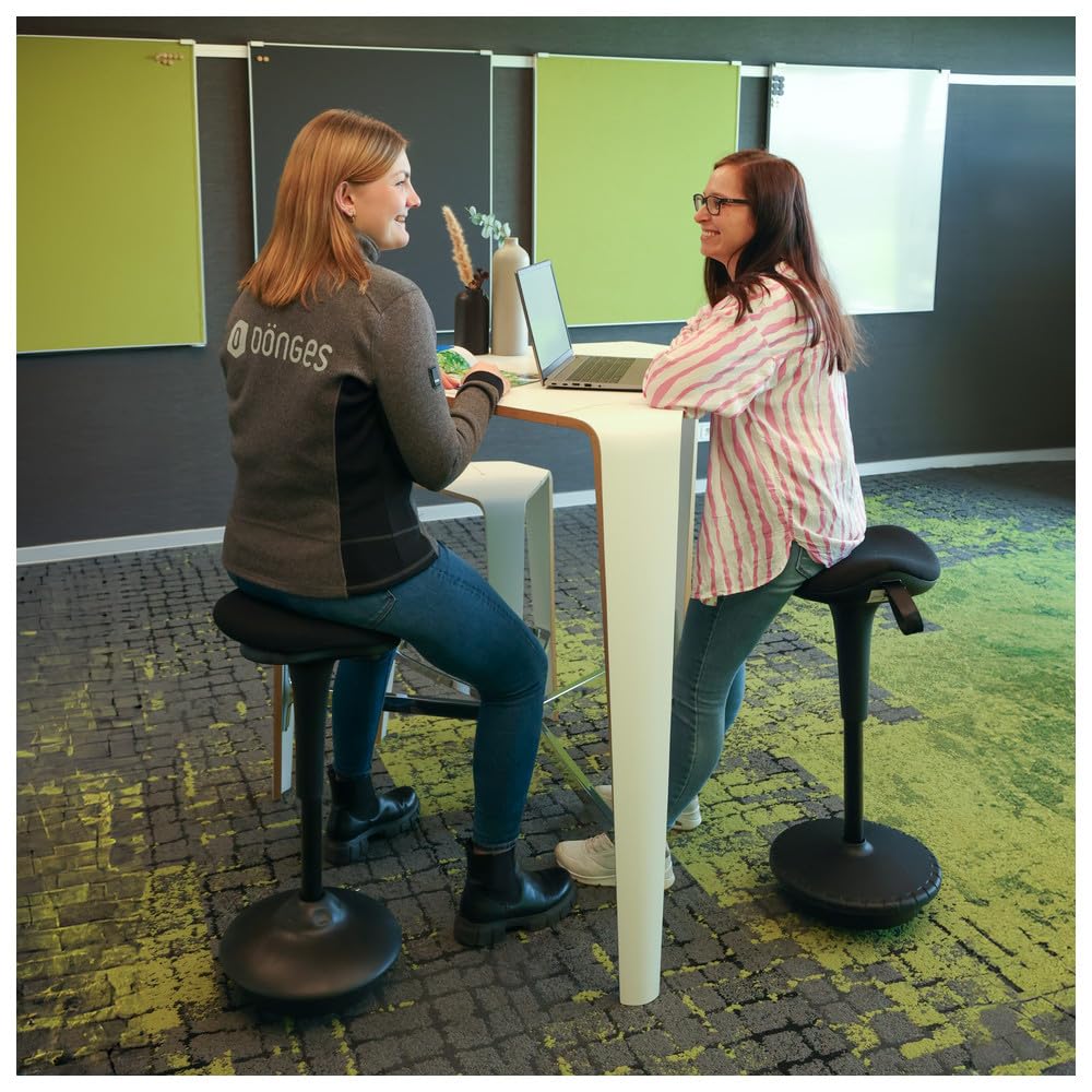 Piedini Fissi Per Sedie Girevoli - 5 Pezzi Con Feltrini, Nero, Per Ufficio E Casa - Foto 5