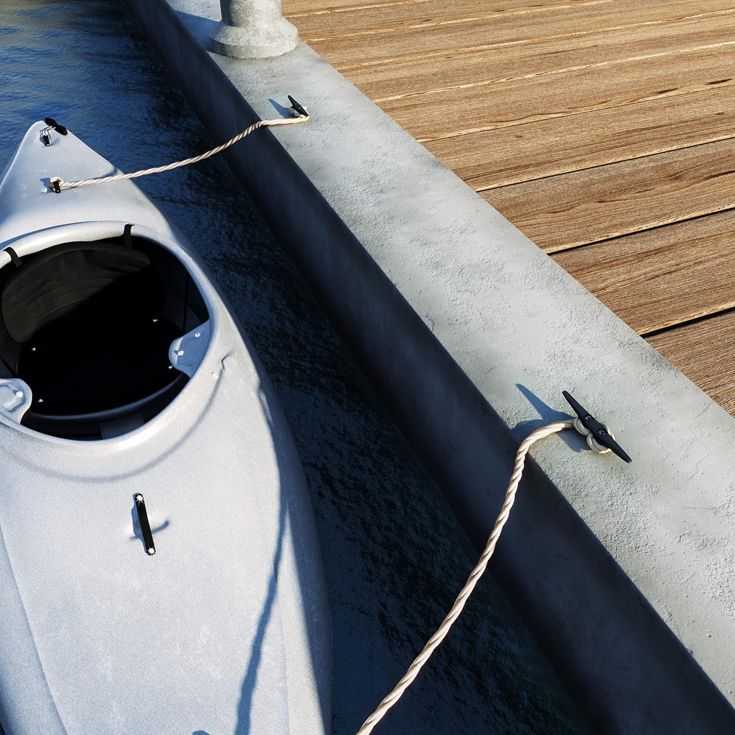 Simplified Living 6" Dock Cleats: Electrophoretic Coated Black Dock Cleats: 4, 8, 16 Pack : Sports & Outdoors