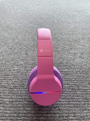 Miniatura 9 de iClever BTH12 - Auriculares para niños, luces LED coloridas con Bluetooth con volumen de 748594dB limitado sobre la oreja, tiempo de reproducción de