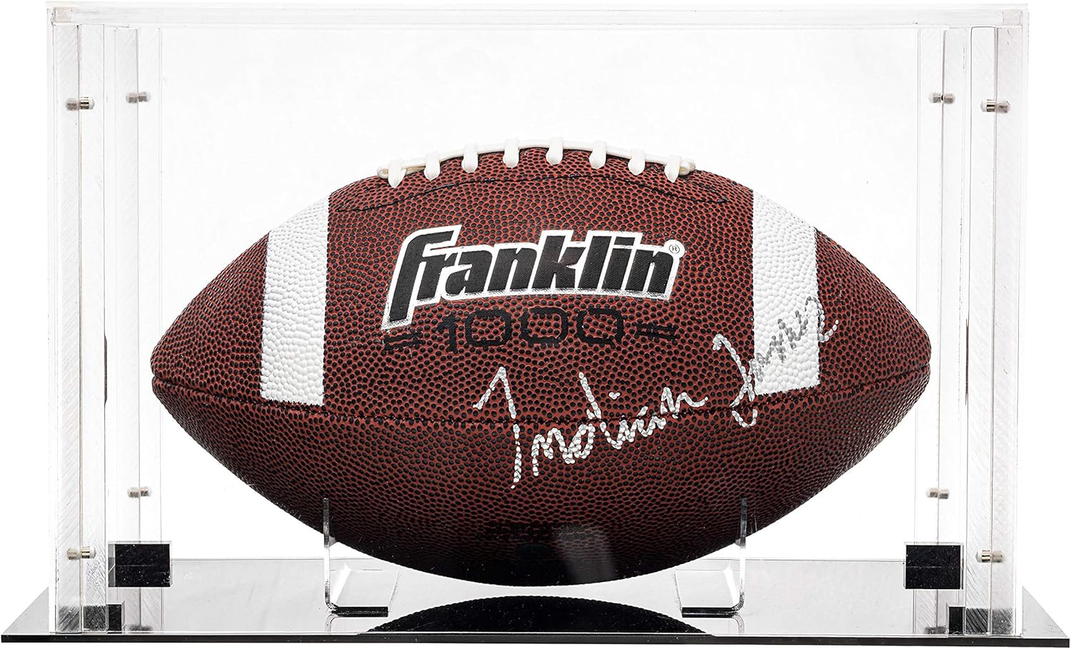 Franklin Sports Display Case – Memorabilia – UV Protected – Sport Collectibles - Baseball - Batting Gloves - Basketball - Soccer Ball - Football