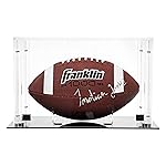 Franklin Sports Football Display Case - Full Size Durable Acrylic Case - Magnetic Snap Together Design - Memorabilia - UV Protected - Sport Collectibles