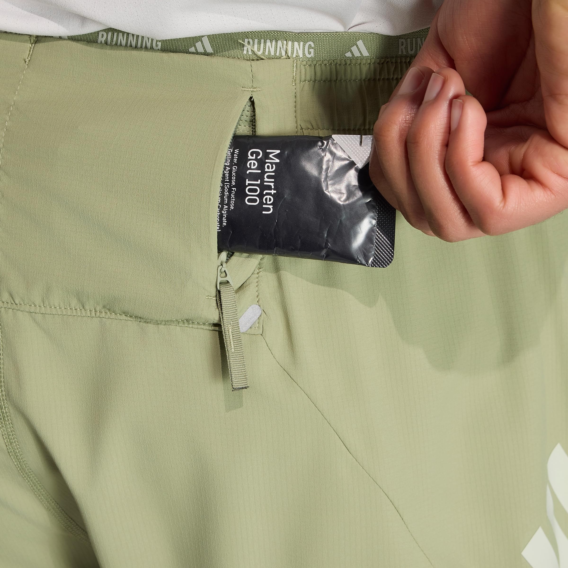 adidas Homme Adi365 Running Formotion Iconic Shorts, Tent Green, XL 7 inch